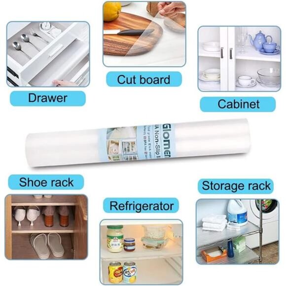 Shelf Liner, Non-Slip Cabinet Liner, Washable Oil-Proof for Kitchen Cabinet - Picture 4 of 8